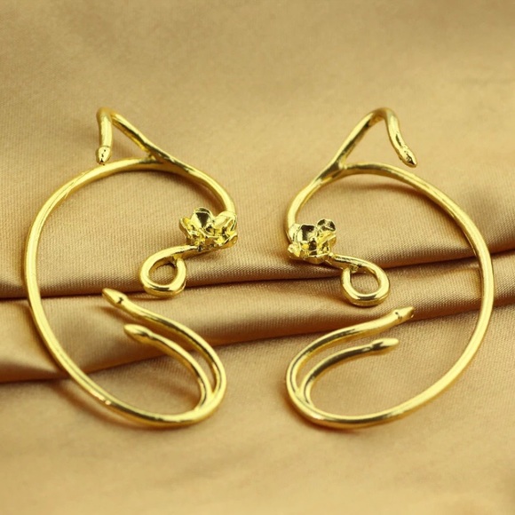 Beauty and the Beast Golden Ear Cuff Pair - Picture 2 of 7